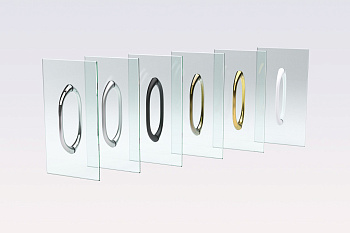 Дверь в душевой проем EP-F-2 185 09 07 L профиль золото глянцевое стекло графит