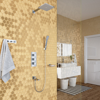 Душевая система встроенная с термостатом Timo Tetra-thermo арт.SX-0199/00SM хром